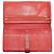 Cartera larga de cuero Soufflet Béarn de Hermès Roja - vista 7