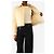 Miu Miu Cream cropped shacket - size UK 8 - view 4