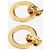Chanel Orecchini a cerchio dorati con clip D'oro - vista 4