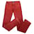 Jeans Chanel Rojos de Algodón Roja  - vista 1