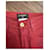 Jeans Chanel Rojos de Algodón Roja  - vista 2