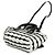 Borsa in pelle Balenciaga Bistro XXS Nero Bianco - vista 2