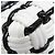 Borsa in pelle Balenciaga Bistro XXS Nero Bianco - vista 4