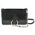 Borsa a spalla in pelle e suede Chloé Faye da donna in verde scuro