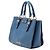 Bolsa Madras em couro de cabra azul Miu Miu - vista 2