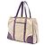 Borsa tote in tela con tasca frontale in pelle marrone con borchie Prada Beige - vista 2
