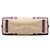Borsa tote in tela con tasca frontale in pelle marrone con borchie Prada Beige - vista 3