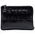 Clutch Chanel in pelle di vitello nera usurata Je Ne Suis Pas En Solde