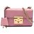 Padlock Borsa a tracolla piccola Guccissima rosa con lucchetto Gucci