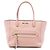 Borsa a mano in pelle di capra rosa Madras con tasca frontale Miu Miu