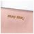 Borsa a mano in pelle di capra rosa Madras con tasca frontale Miu Miu - vista 5