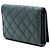 Cartera de cadena Diamond Becky en piel de cordero acolchada verde Saint Laurent - vista 2
