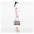 Prada Graue Glanzkalbsleder Etikette Tasche Braun - Ansicht 6