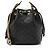 Saint Laurent Kleine Bucket Bag aus gestepptem Lammleder Cassandre Schwarz