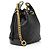 Saint Laurent Kleine Bucket Bag aus gestepptem Lammleder Cassandre Schwarz - Ansicht 2