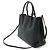 Prada Leder Doppel-Tote-Bag Schwarz - Ansicht 2