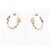 Orecchini a cerchio Chanel Coco Mark in oro con strass D'oro Metallico - vista 2
