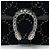 Borsa a Spalla Gucci GG Velvet Crystal Dionysus Medium E/W Blu - vista 9