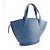 Borsa a mano Louis Vuitton Saint Jacques in pelle Epi Blu - vista 3