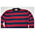 Saint Laurent Wollpullover Rot Blau - Ansicht 2