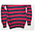 Saint Laurent Wollpullover Rot Blau - Ansicht 6