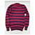 Saint Laurent Wollpullover Rot Blau - Ansicht 7