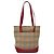 Bolsa Tote em lona e couro com estampa Nova Check da Burberry Vermelho - vista 2