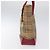 Bolsa Tote em lona e couro com estampa Nova Check da Burberry Vermelho - vista 3