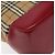 Bolsa Tote em lona e couro com estampa Nova Check da Burberry Vermelho - vista 7