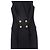 Balmain Wollblazer Kleid ärmellos schwarz - Ansicht 3