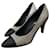 Décolleté con punta glitter Chanel Nero Silver hardware  - vista 1