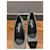 Décolleté con punta glitter Chanel Nero Silver hardware  - vista 9