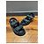 Sandales Dad en denim matelassé avec logo CC de Chanel Bleu - vue 11