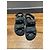 Sandales Dad en denim matelassé avec logo CC de Chanel Bleu - vue 2