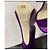 Sandali con tacco Jimmy Choo viola in satin Porpora - vista 7