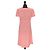 Vestido midi de viscosa rosa Louis Vuitton