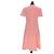 Vestido midi de viscosa rosa Louis Vuitton - vista 2