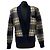 Saint Laurent Cardigan aus Wolle mit Karomuster marineblau - Ansicht 2