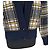 Saint Laurent Cardigan aus Wolle mit Karomuster marineblau - Ansicht 4