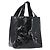 Borsa a mano PRADA in pelle verniciata nera argento Auth bs33735 Nero
