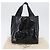 Borsa a mano PRADA in pelle verniciata nera argento Auth bs33735 Nero - vista 12