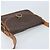 Céline Borsa a Spalla in Tela Macadam CELINE in Pelle PVC Marrone Oro Auth ka3071 D'oro - vista 6