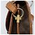 Céline Borsa a Spalla in Tela Macadam CELINE in Pelle PVC Marrone Oro Auth ka3071 D'oro - vista 9