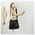 Borsa a mano in pelle Gucci Bamboo 2 in 1 Nero Oro Auth 172300 D'oro - vista 24