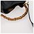 Borsa a mano in pelle Gucci Bamboo 2 in 1 Nero Oro Auth 172300 D'oro - vista 8