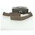 PRADA Vitterodino Borsa a Spalla Pelle Grigia Argento 2VH184 Auth ARZ688SAM Marrone - vista 7