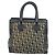 Borsa a mano in tela Trotter Christian Dior nera argento Auth BSZ335 Nero - vista 2
