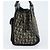 Borsa a mano in tela Trotter Christian Dior nera argento Auth BSZ335 Nero - vista 3