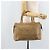 Céline Borsa a mano in tela Macadam CELINE PVC Beige Oro Auth ARZ059 D'oro - vista 24