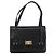 Céline Bolsa de mão CELINE em couro preto e dourado Auth ARZ427 - vista 13